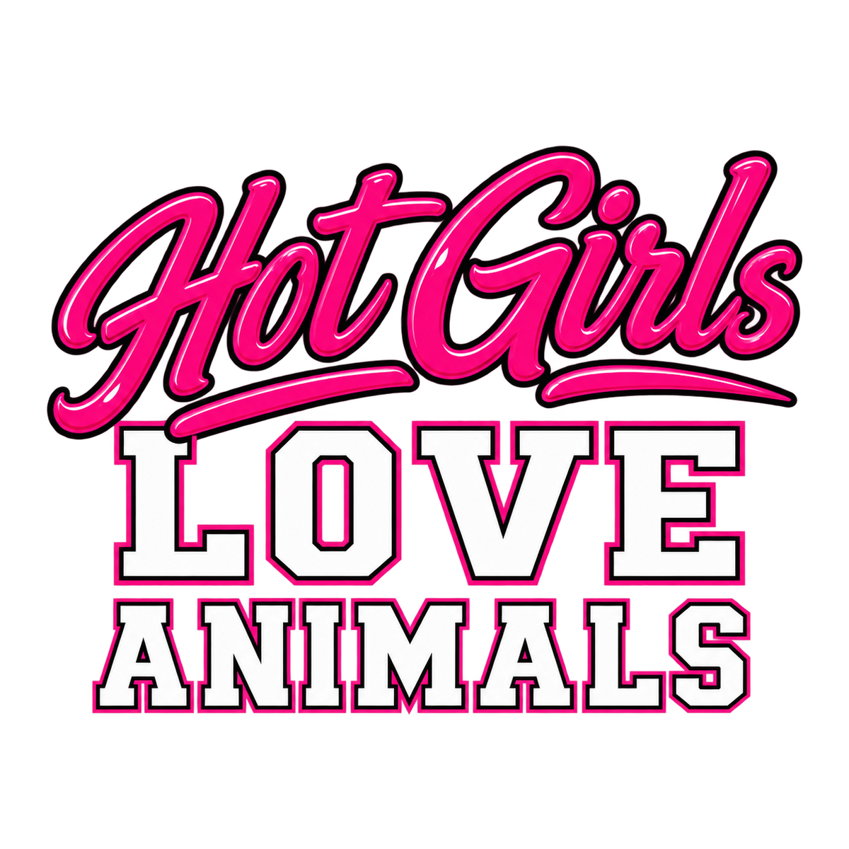 Hot Girls Love Animals