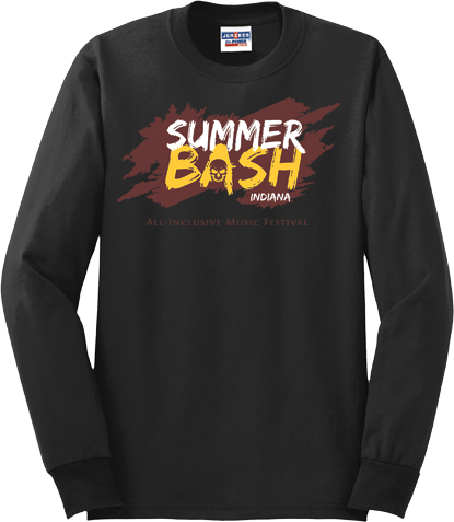 Summer Bash Long Sleeve T- Black