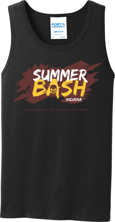 Summer Bash Men's Tank Top- Black