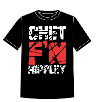 Chet F'n Rippley black T