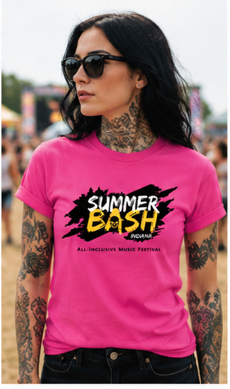 Summer Bash Logo T- Pink