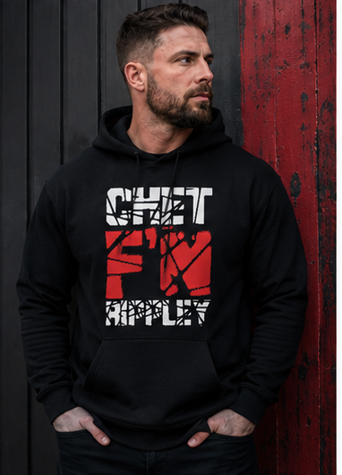 Chet F'N Rippley Black 50/50 Hoodie