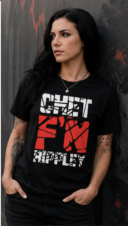 Chet F'n Rippley black T