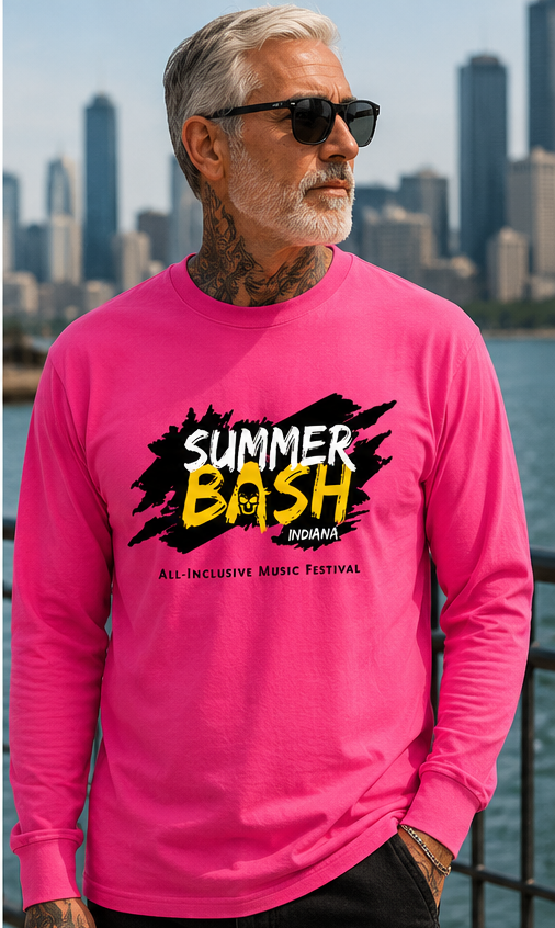 Summer Bash Long Sleeve T- Pink