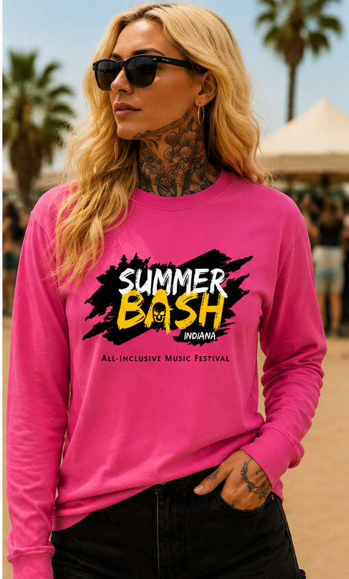 Summer Bash Long Sleeve T- Pink
