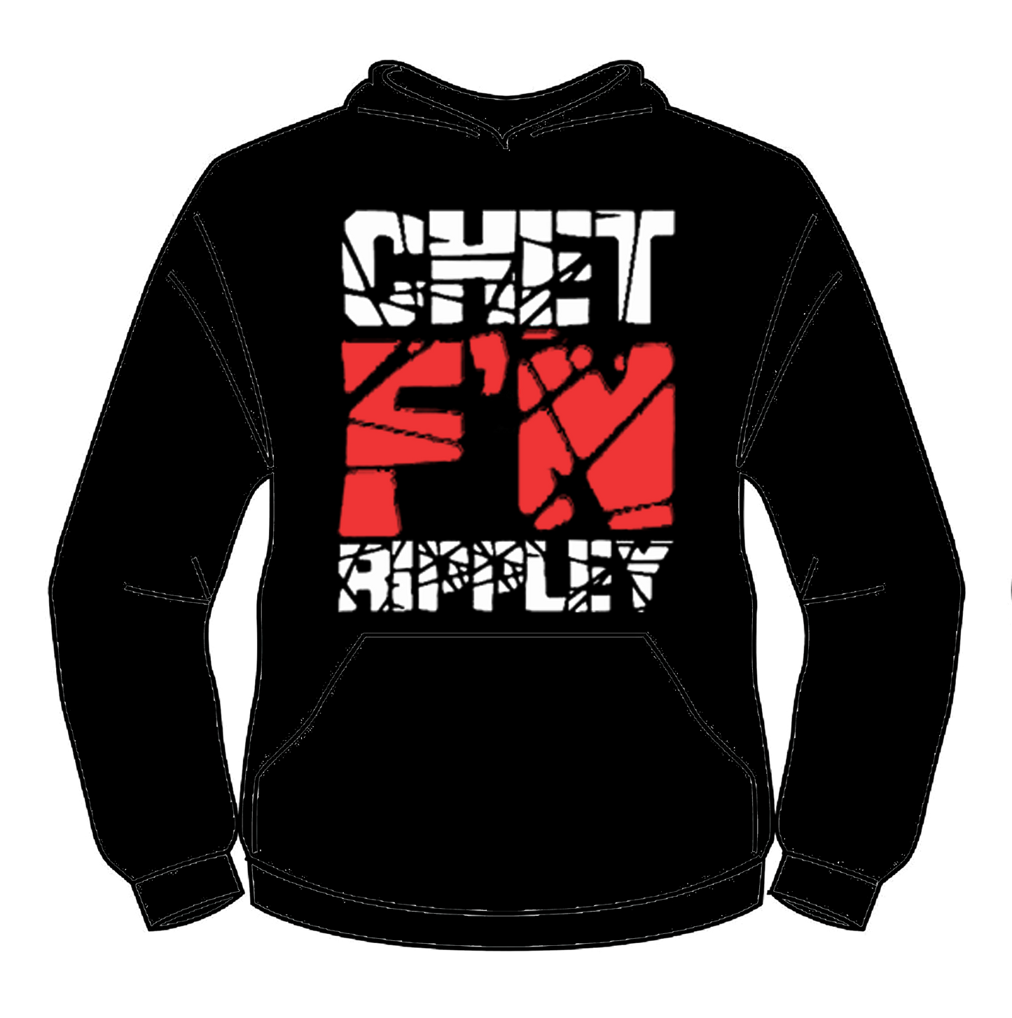 Chet F'N Rippley Black 50/50 Hoodie