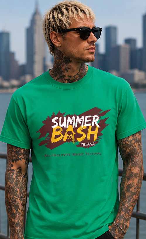 Summer Bash Logo T- Kelly Green