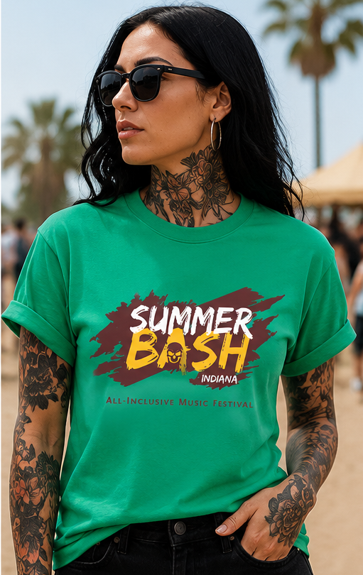 Summer Bash Logo T- Kelly Green