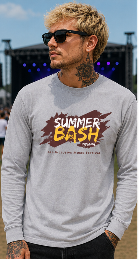 Summer Bash Long Sleeve T- Silver