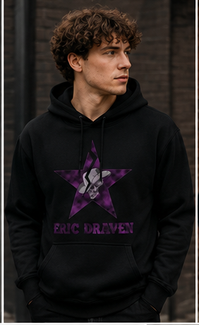 Eric Draven Black 50/50 Hoodie