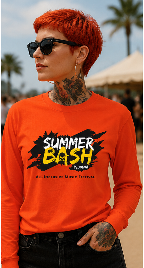 Summer Bash Long Sleeve T- Orange