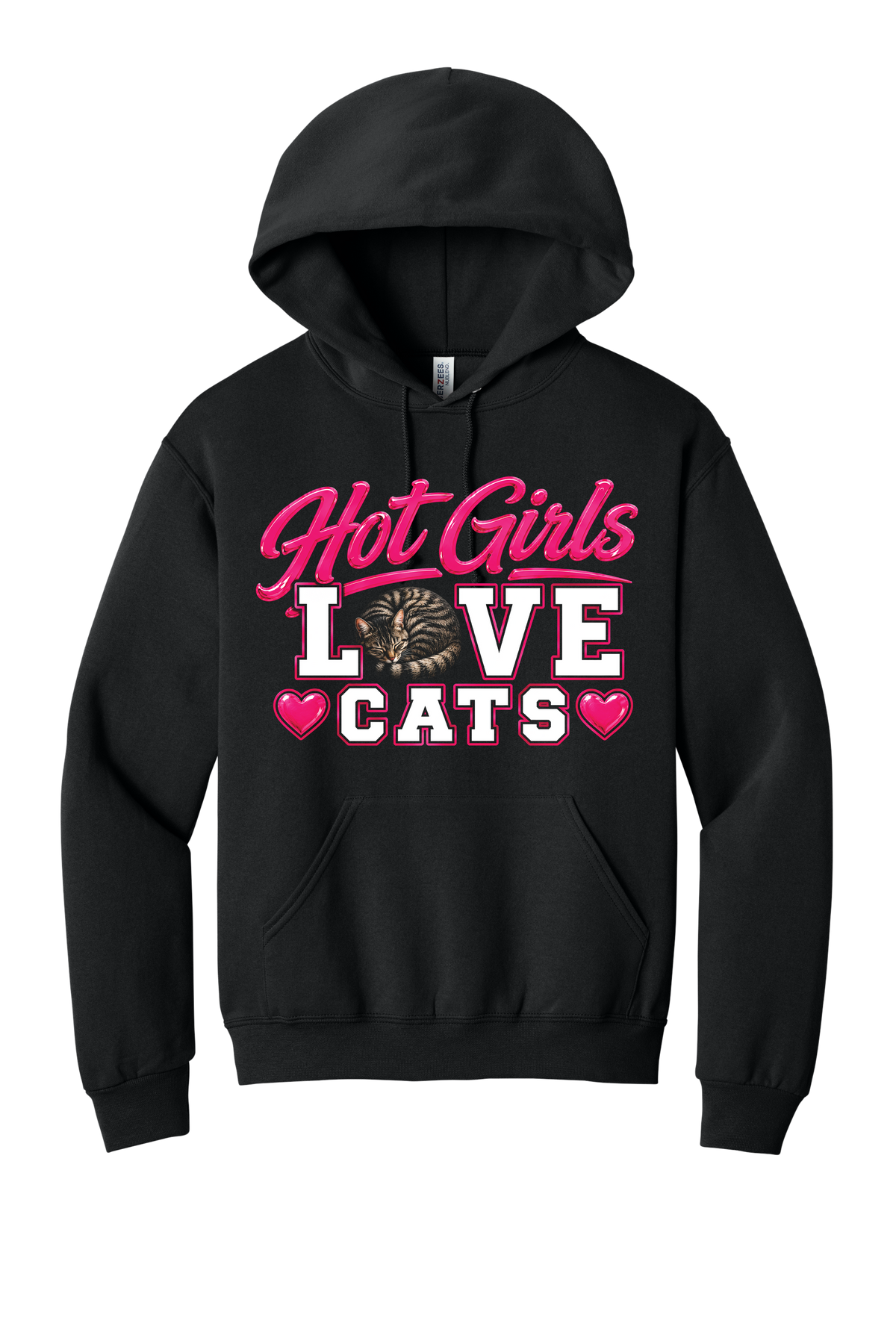 Hot Girls Love Cats Hoodie