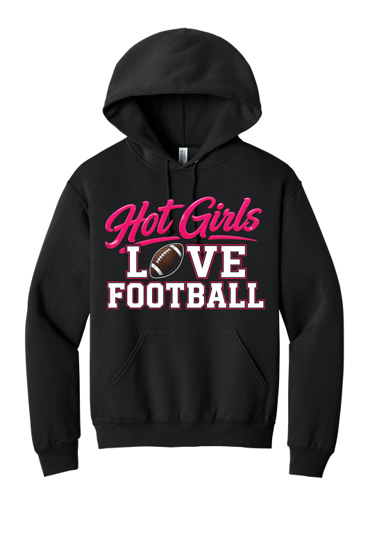 Hot Girls Love Football Hoodie