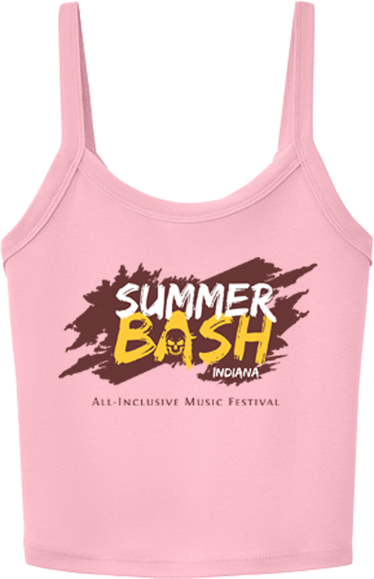 Summer Bash Logo Baby Doll Tank- Pink
