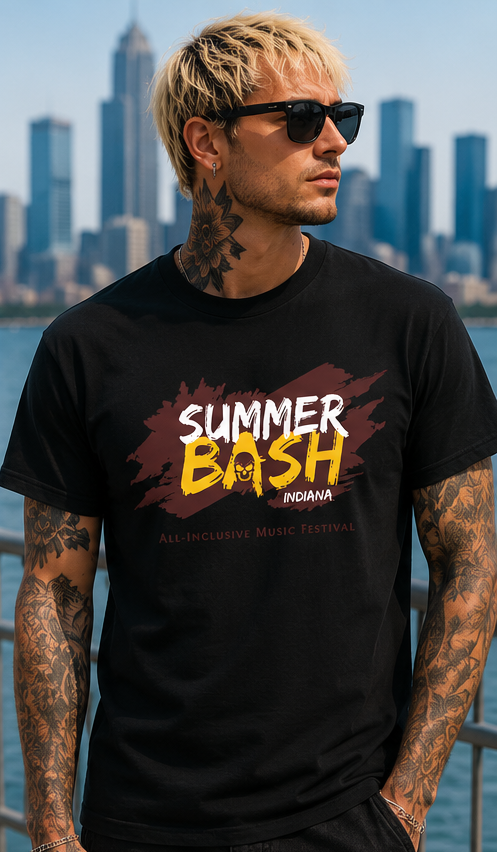 Summer Bash Logo T- Black