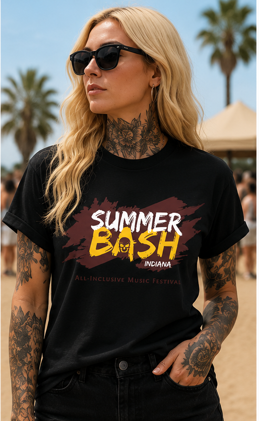 Summer Bash Logo T- Black