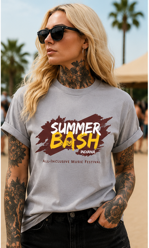 Summer Bash Logo T- Silver