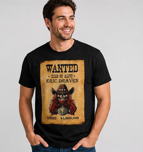 WANTED: Eric Draven Pro Wrestling T-Shirt